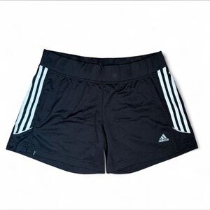 Adidas Women's Black and White Athletic Shorts
